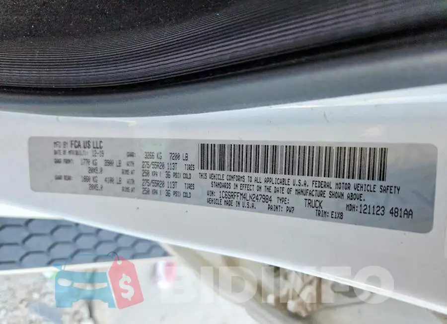 1C6SRFFM4LN247984 Photo# 12