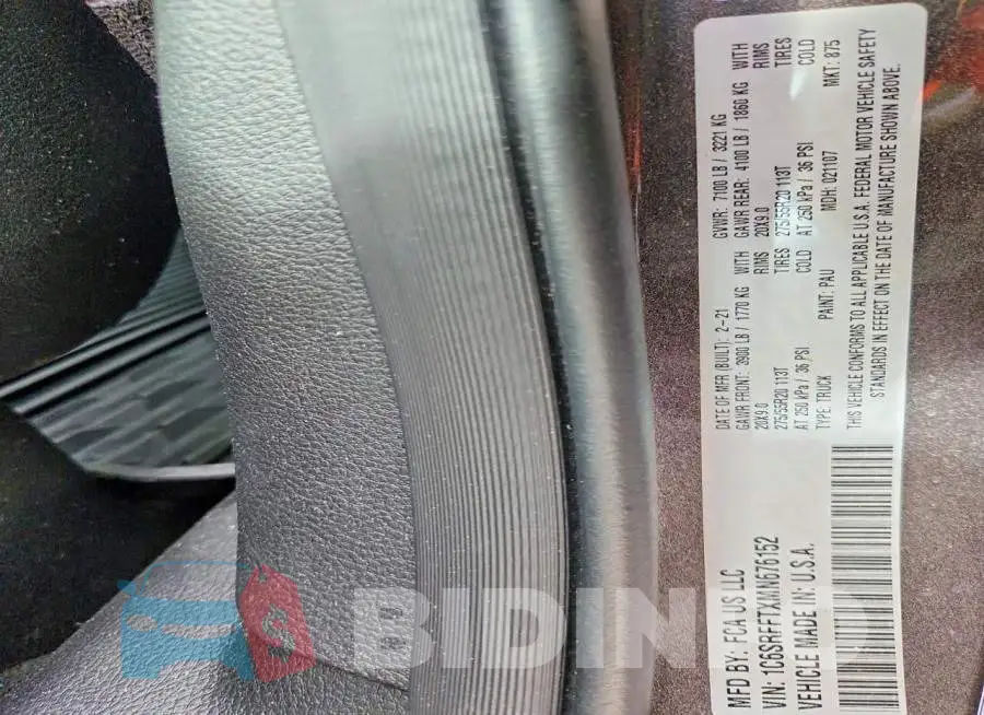 1C6SRFFTXMN676152 Photo# 12