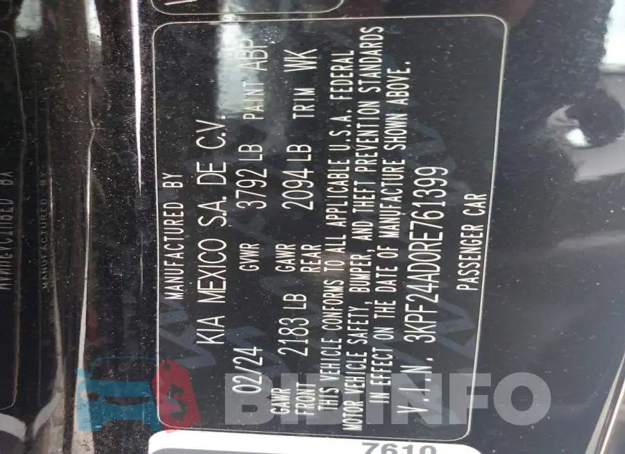 3KPF24AD0RE761399 Photo# 13