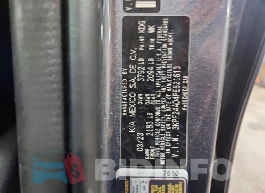 3KPF24AD4PE621613 Photo# 12