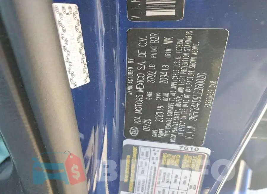 3KPF24AD9LE260020 Photo# 12