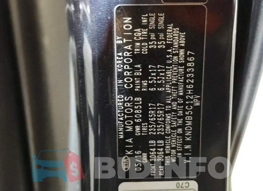 KNDMB5C12H6233867 Photo# 13