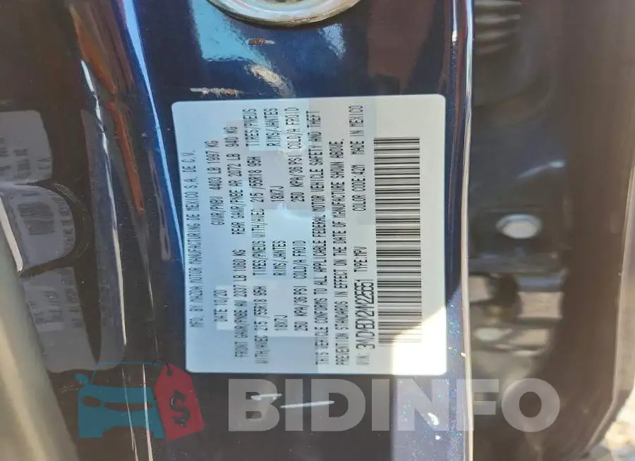 3MVDMBDM2MM225651 Photo# 13