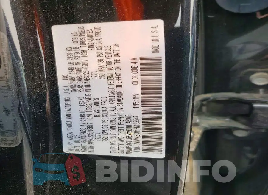 7MMVABCM4PN133547 Photo# 13