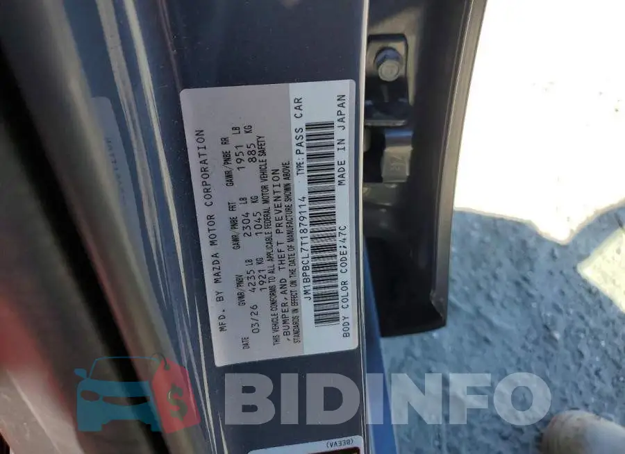 JM1BPBCL7T1879114 Photo# 12