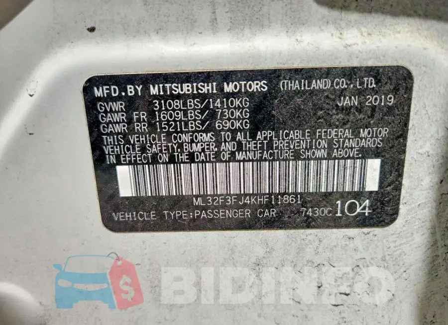 ML32F3FJ4KHF11861 Photo# 12