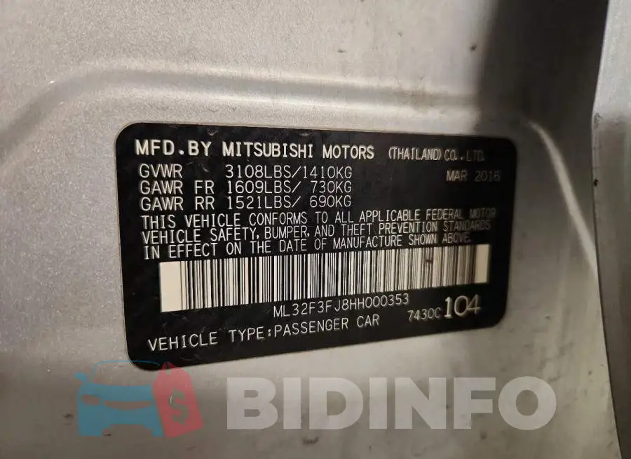 ML32F3FJ8HH000353 Photo# 12