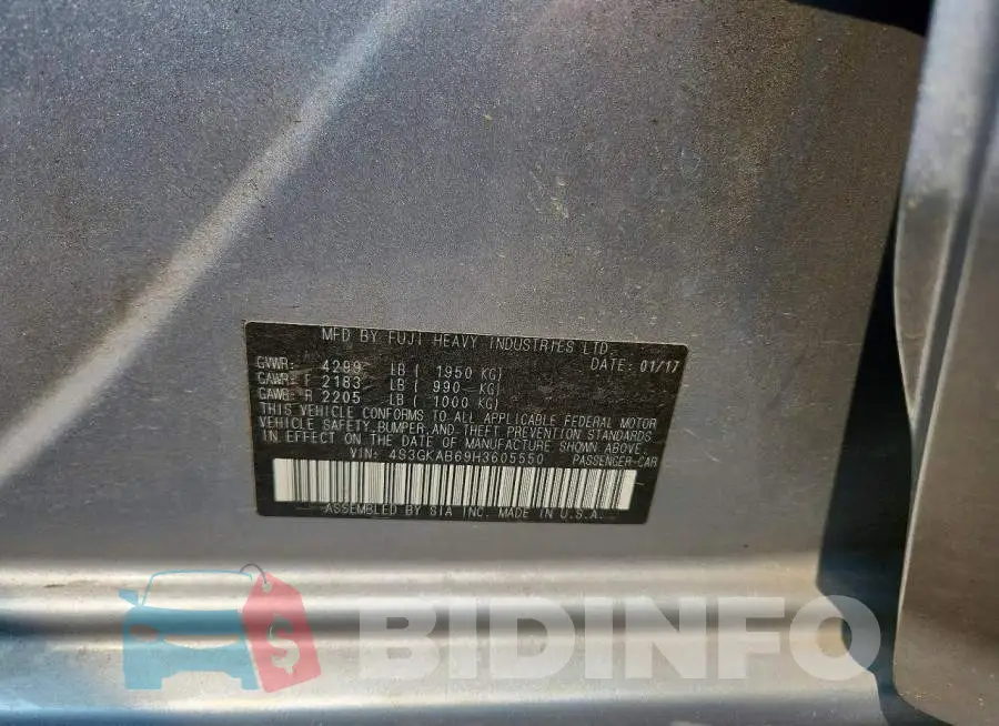 4S3GKAB69H3605550 Photo# 12