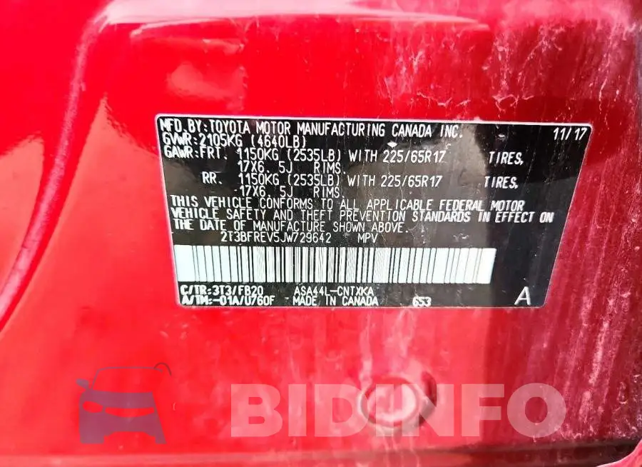 2T3BFREV5JW729642 Photo# 13