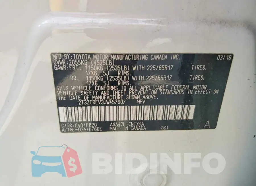 2T3ZFREV3JW457607 Photo# 13