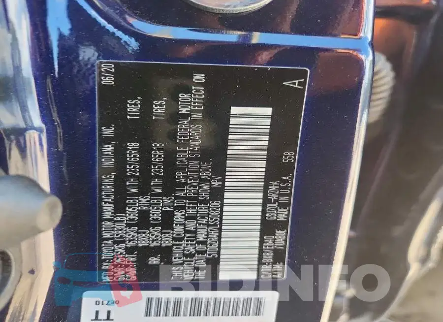5TDGZRAH7LS508206 Photo# 12