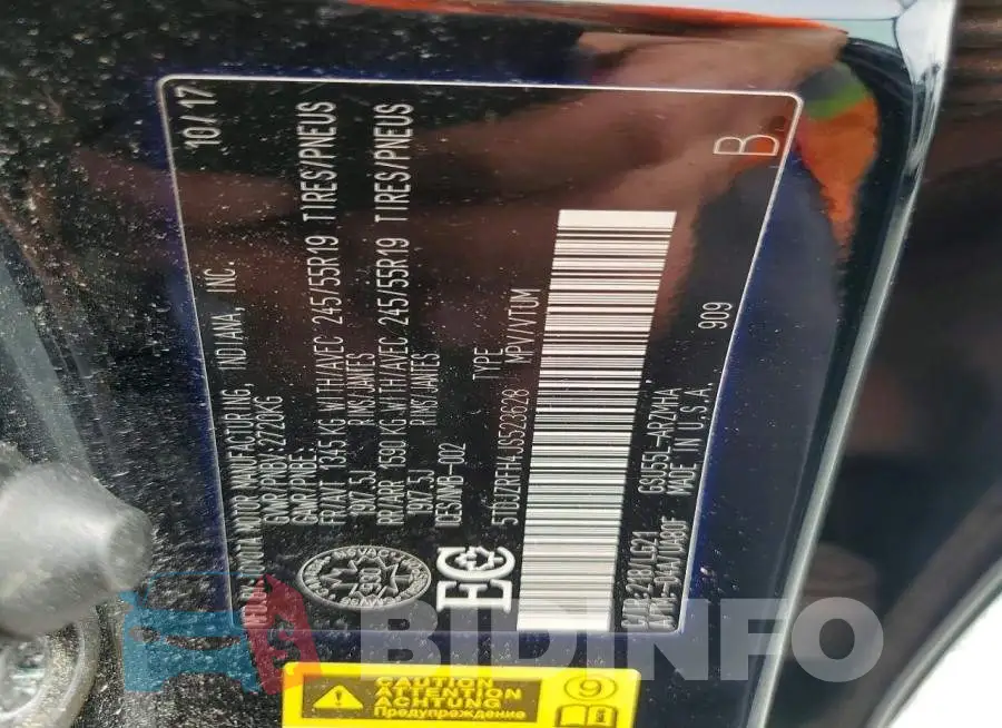 5TDJZRFH4JS523628 Photo# 13