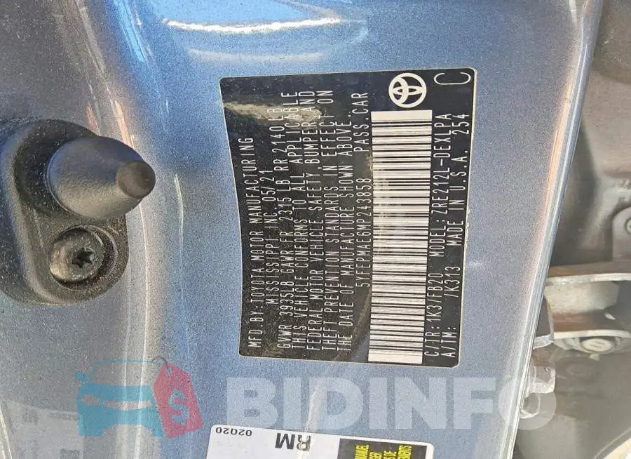 5YFEPMAE6MP243858 Photo# 12