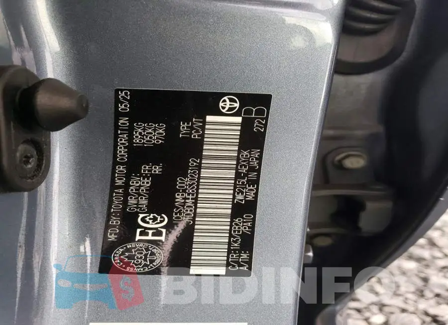 JTDBDMHE8S3023192 Photo# 12