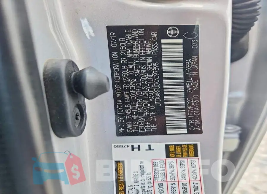 JTDKARFU0K3097898 Photo# 12