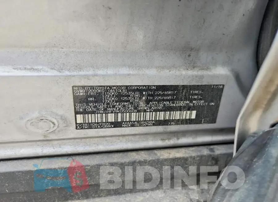 JTMG1RFV9KD500608 Photo# 13