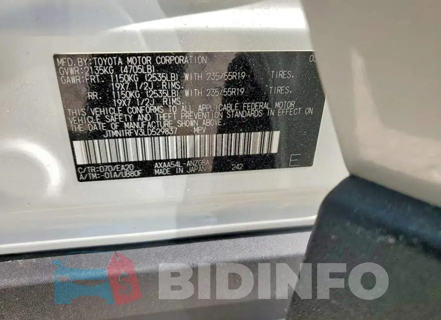 JTMN1RFV3LD529837 Photo# 13