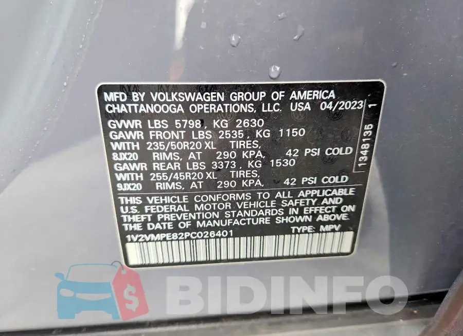 1V2VMPE82PC026401 Photo# 12