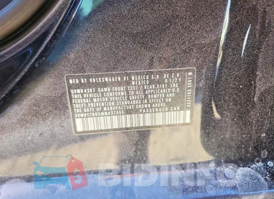 3VW6T7BU5MM037555 Photo# 12