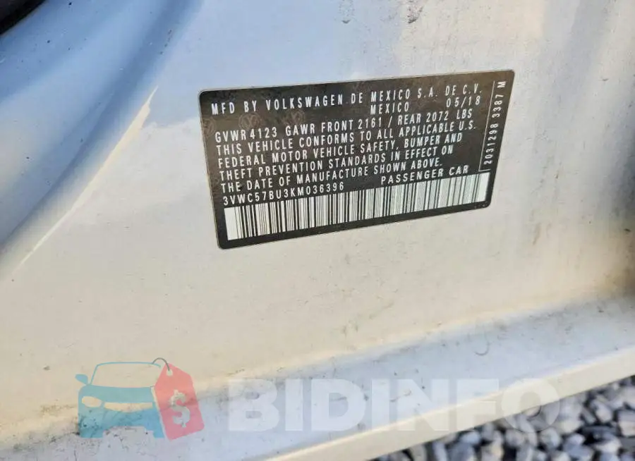 3VWC57BU3KM036396 Photo# 12