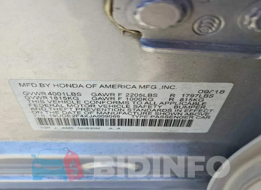19UDE2F4XJA009066 Photo# 12