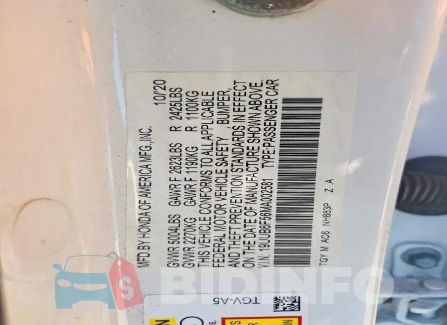19UUB6F56MA002581 Photo# 13
