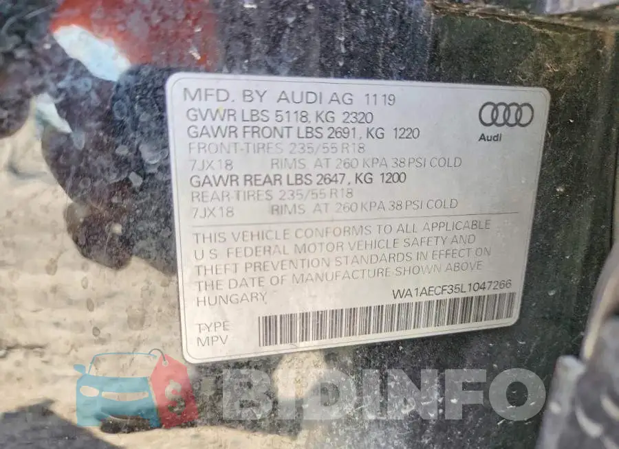 WA1AECF35L1047266 Photo# 13