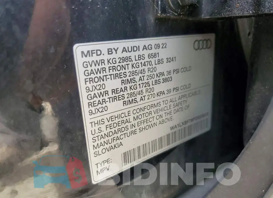 WA1LXBF78PD003928 Photo# 13