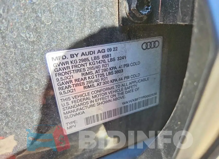 WA1VXBF77PD002536 Photo# 13