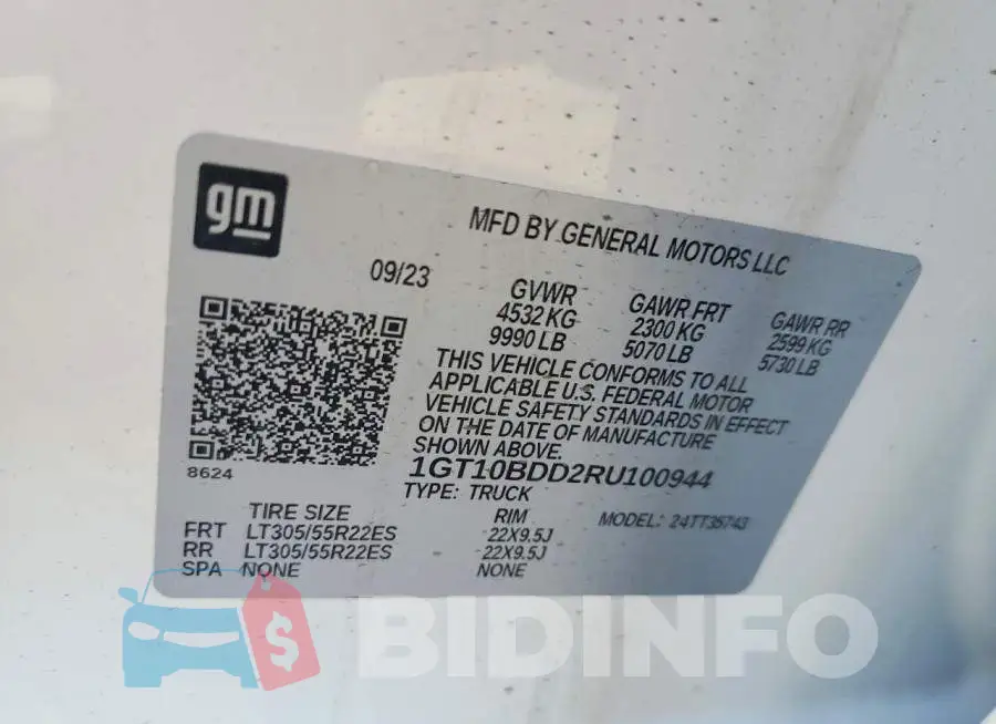 1GT10BDD2RU100944 Photo# 12