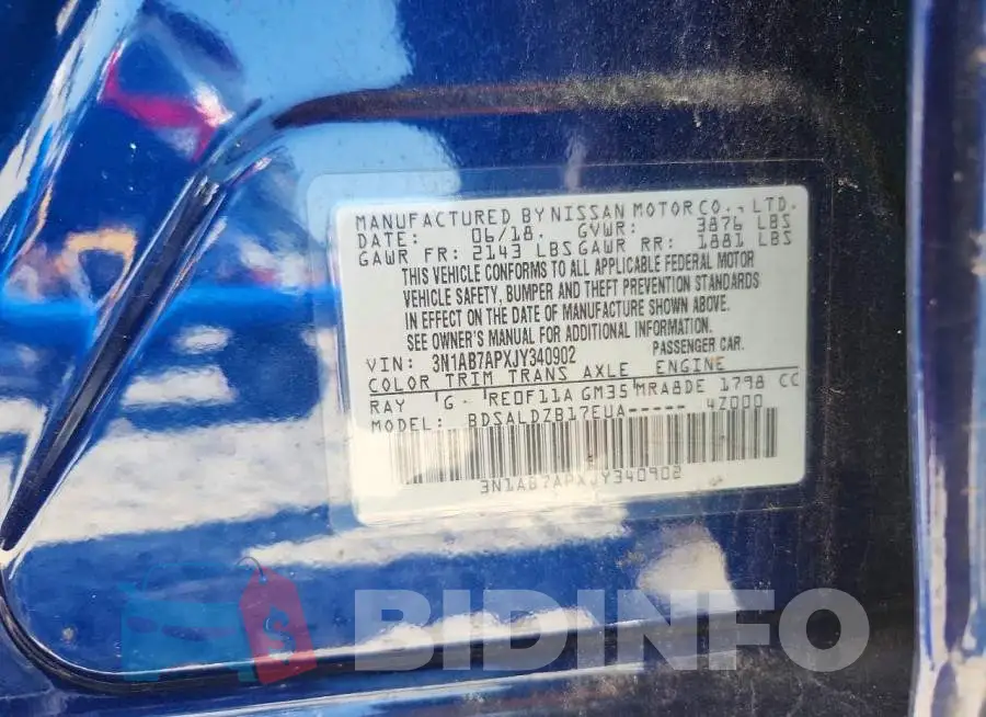 3N1AB7APXJY340902 Photo# 13