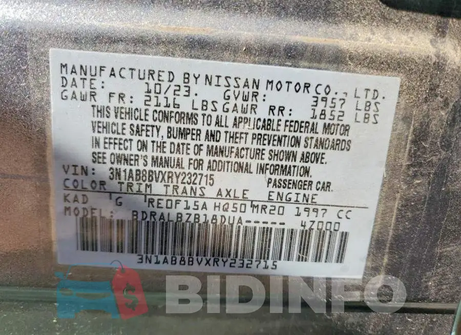 3N1AB8BVXRY232715 Photo# 12