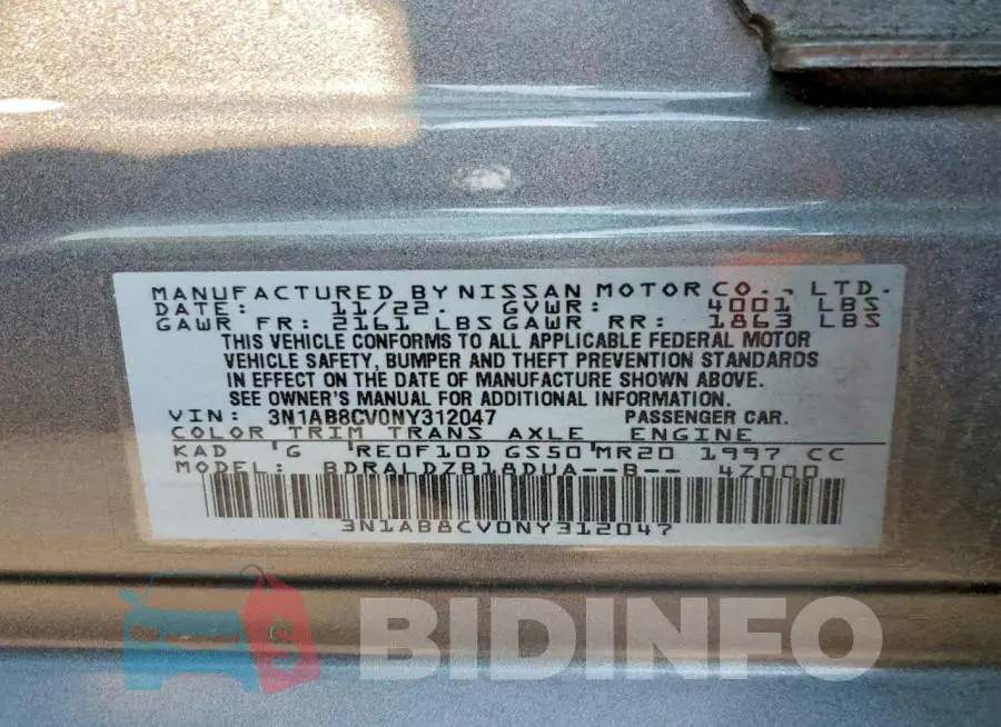 3N1AB8CV0NY312047 Photo# 13