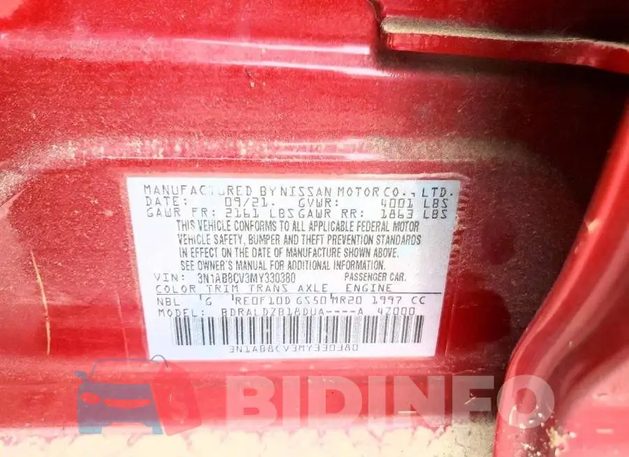 3N1AB8CV3MY330380 Photo# 12