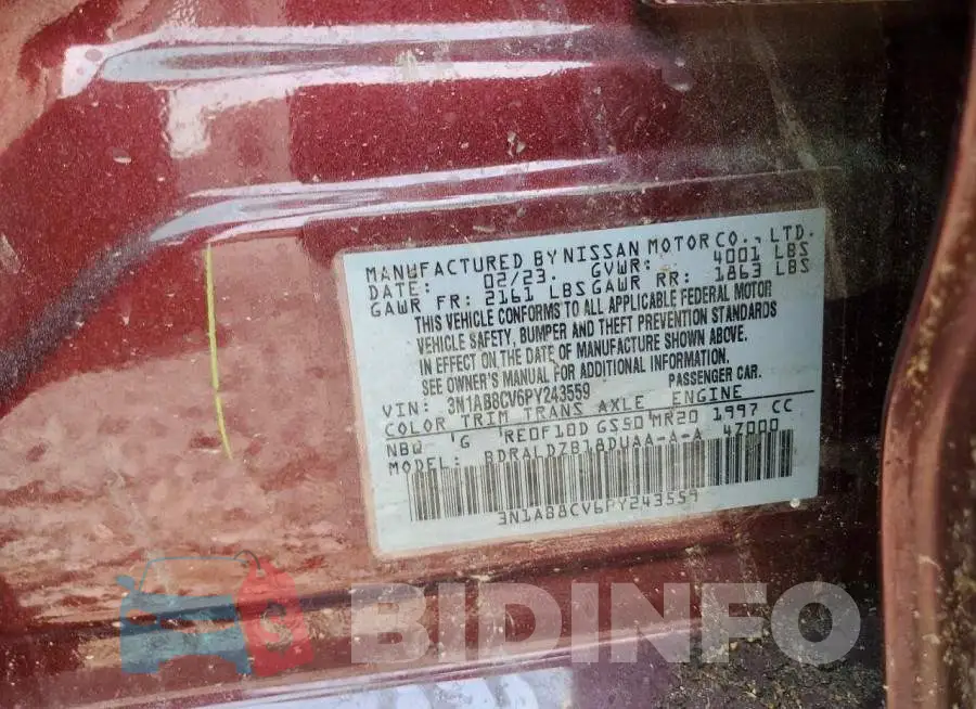 3N1AB8CV6PY243559 Photo# 12