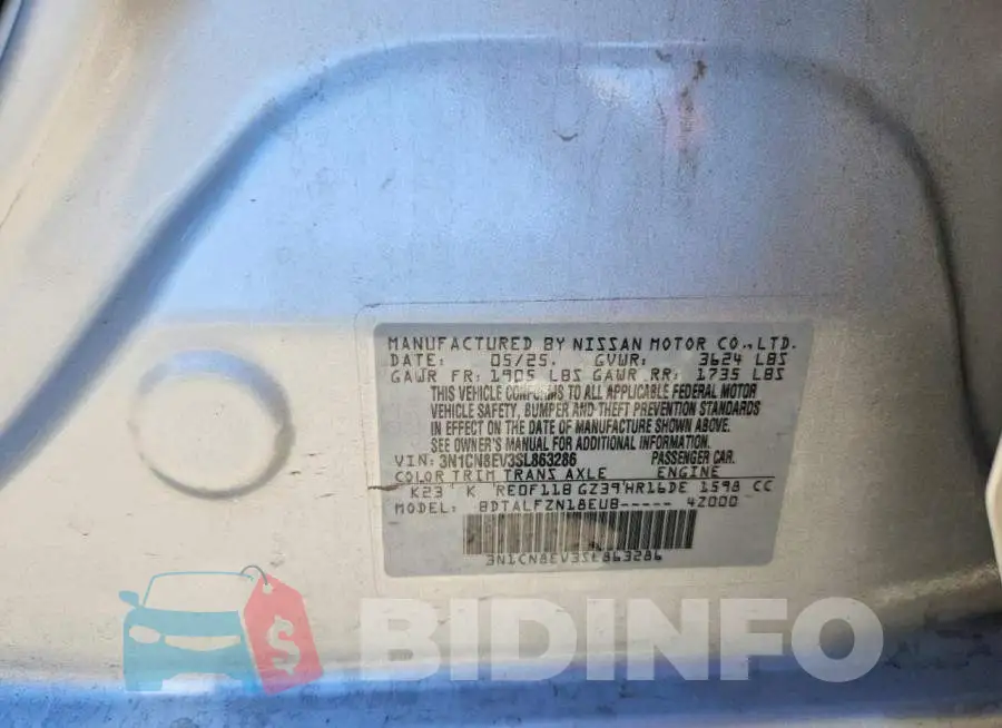 3N1CN8EV3SL863286 Photo# 12