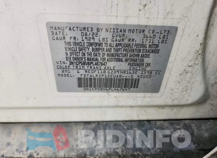 3N1CP5BV6PL467647 Photo# 13