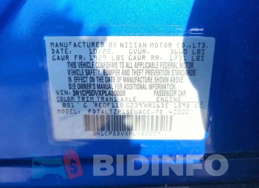 3N1CP5DVXPL480009 Photo# 13