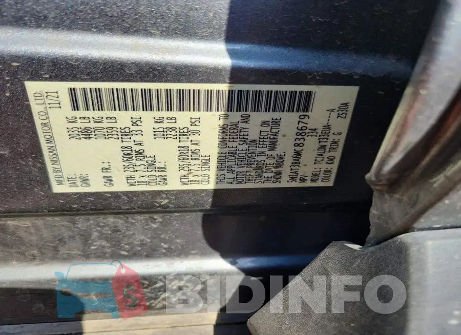 5N1AT3BA6MC838679 Photo# 13