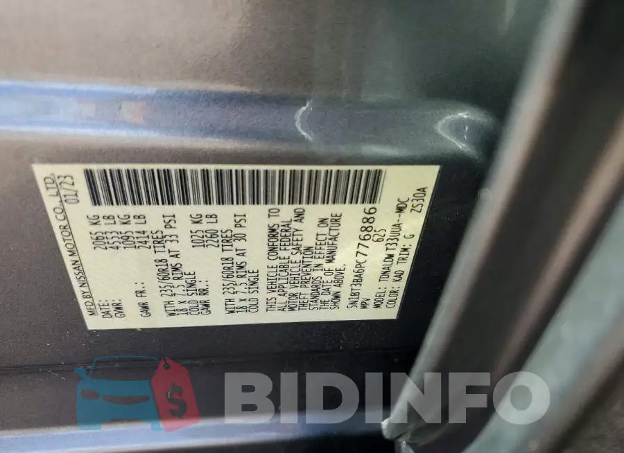 5N1BT3BA6PC776886 Photo# 12