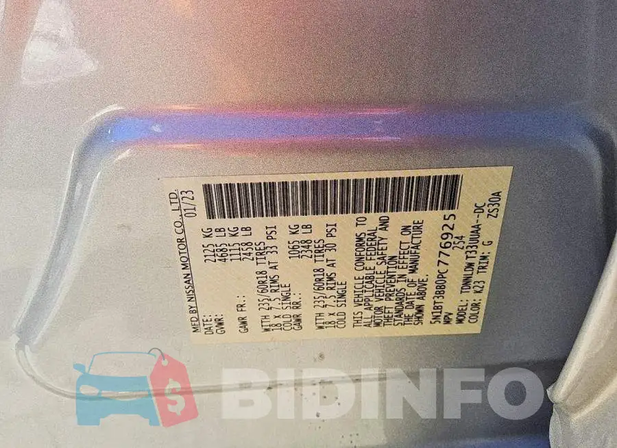 5N1BT3BB0PC776925 Photo# 13