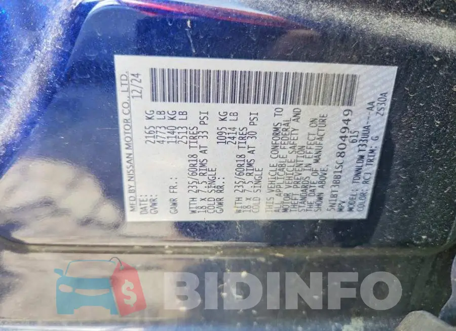 5N1BT3BB1SC804949 Photo# 13