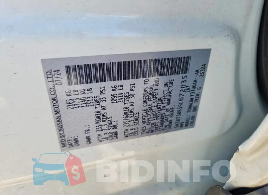 5N1BT3BB5SC672035 Photo# 12
