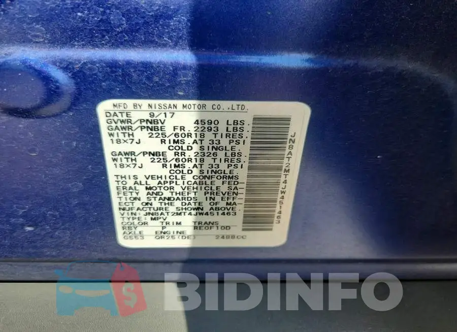 JN8AT2MT4JW451463 Photo# 13