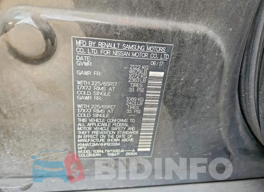 KNMAT2MV4HP601184 Photo# 12