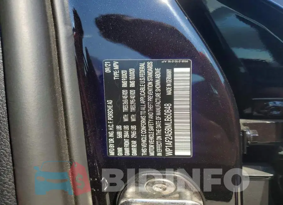 WP1AF2A58MLB60848 Photo# 13