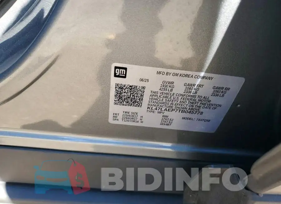 KL47LAEP7TB045778 Photo# 14