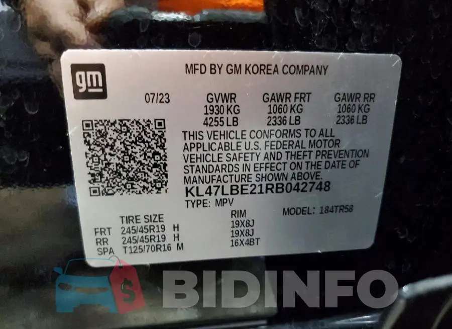 KL47LBE21RB042748 Photo# 13