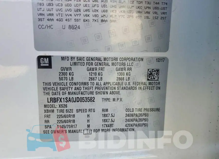 LRBFX1SA0JD053582 Photo# 13