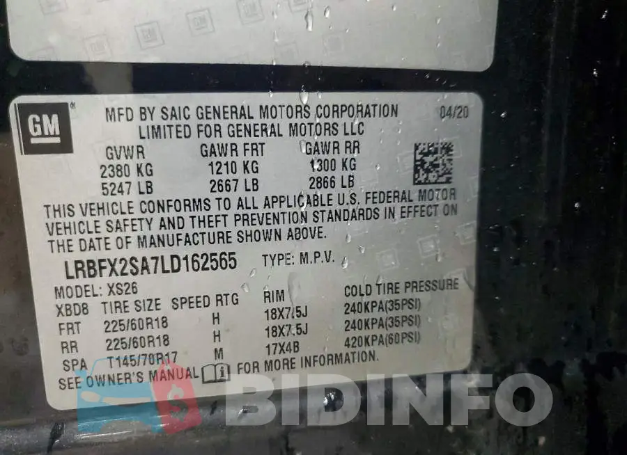 LRBFX2SA7LD162565 Photo# 13